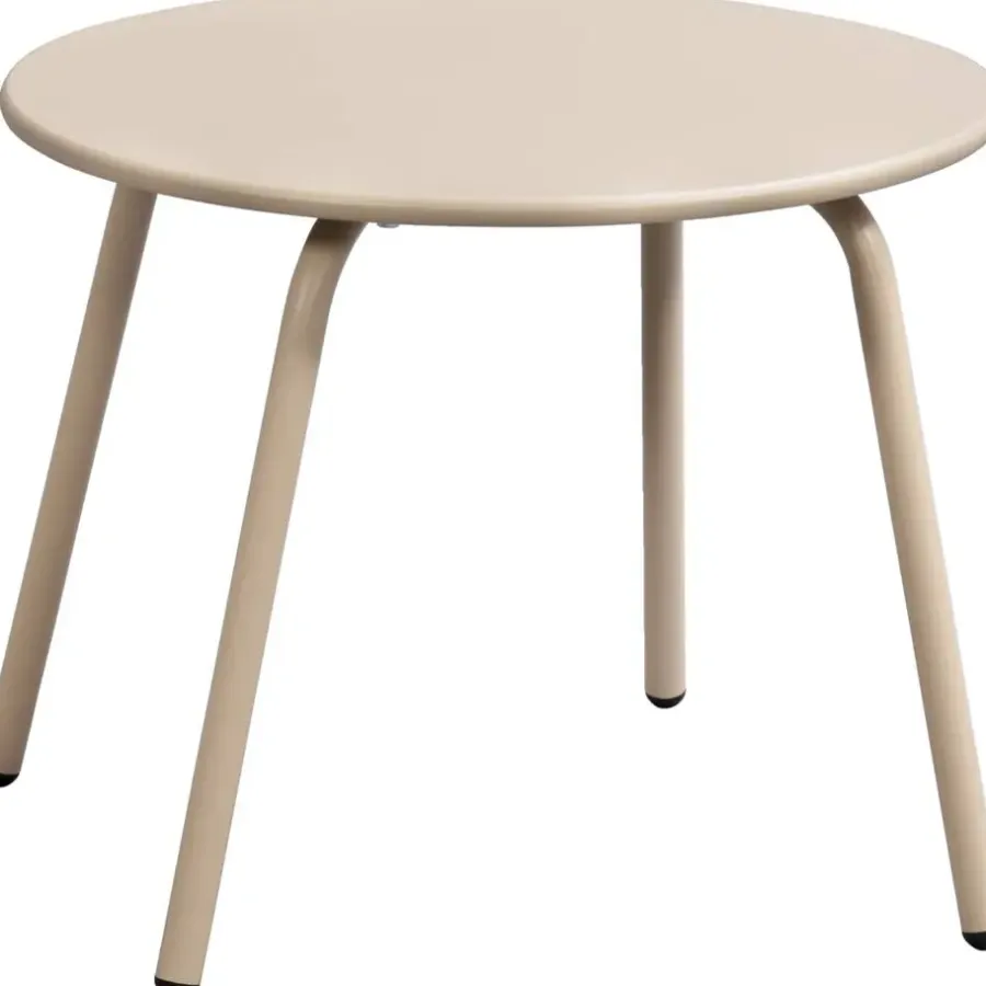 Tuintafels-Leen Bakker Bijzettafel Montreal - zand/metaal - 40xØ50 cm
