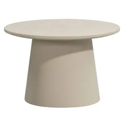 Leen Bakker Bijzettafel Thibaut - beige - 38xØ60 cm