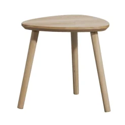 Bijzettafels-Leen Bakker Bijzettafel Triangel - naturel - 39,5x40x40 cm