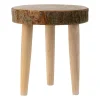 Merkloos Bijzettafeltje Decowood - hout - D31 x H32 cm