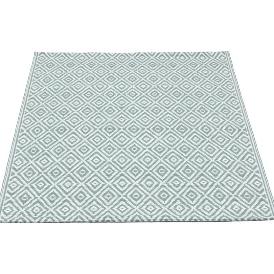 Leen Bakker Binnen/buitenvloerkleed Diamond - groen - 90x150 cm