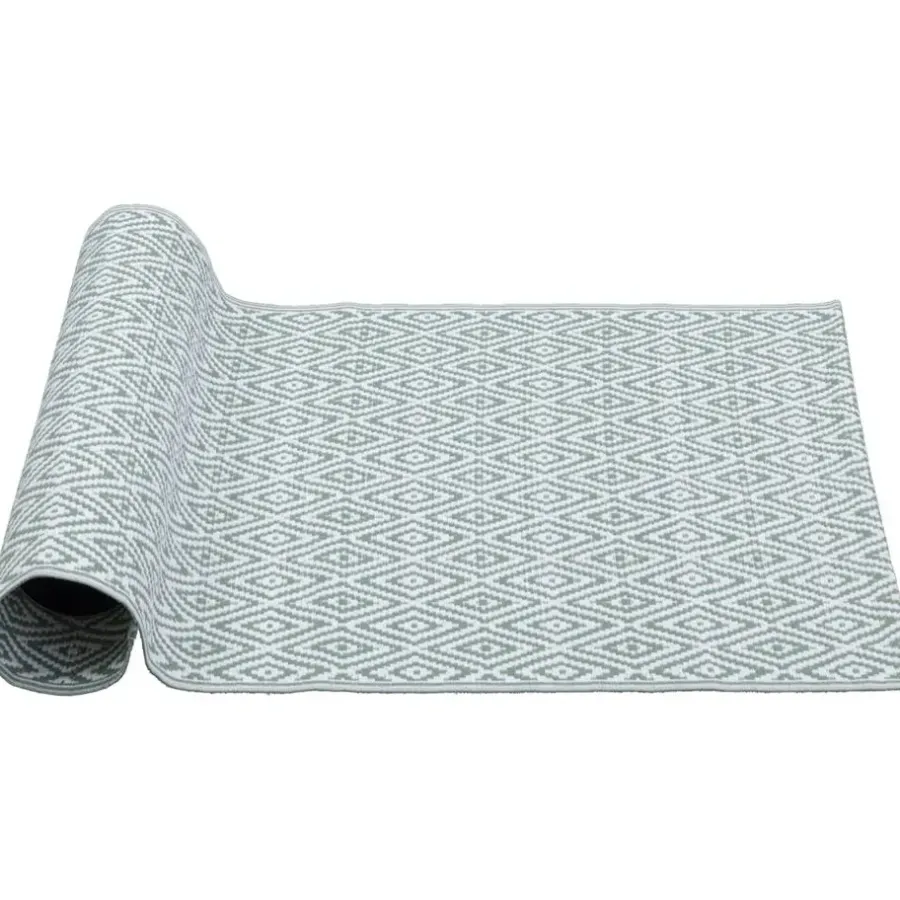 Leen Bakker Binnen/buitenvloerkleed Diamond - groen - 90x150 cm