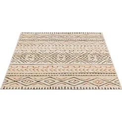 Leen Bakker Binnen/buitenvloerkleed Star - beige - 160x230 cm