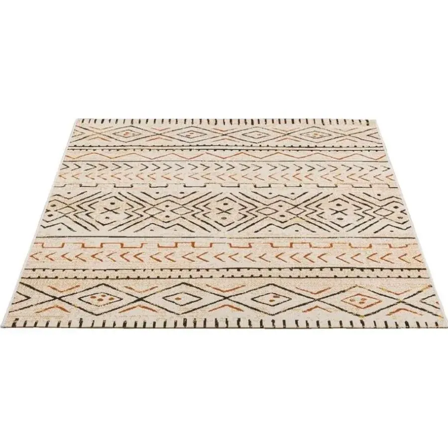 Leen Bakker Binnen/buitenvloerkleed Star - beige - 160x230 cm