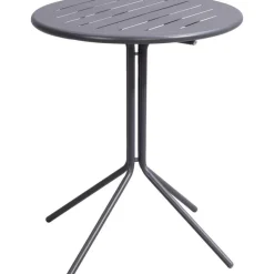Leen Bakker Bistrotafel Vence - antraciet - 70xØ60 cm
