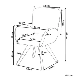 Fauteuils-Beliani BJARN - Fauteuil - Wit - Bouclé