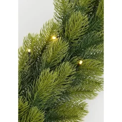 Kerstdecoratie-Black Box Trees Nagoya Guirlande met Verlichting - L270 x Ø20 cm - Groen