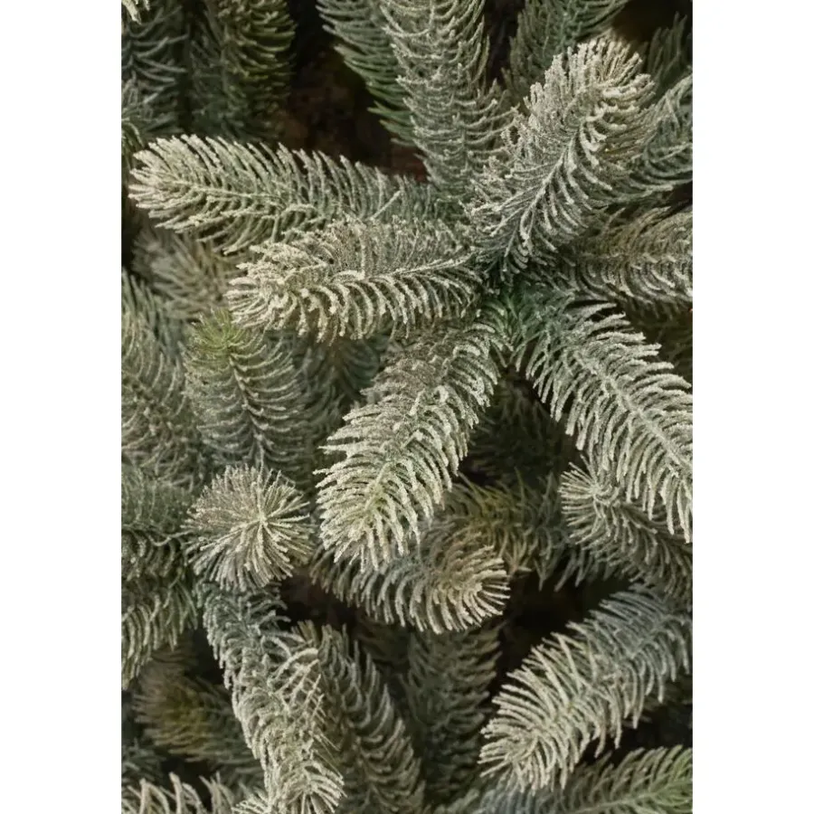 Kerstbomen-Black Box Trees Nagoya Kunstkerstboom - H210 x Ø115 cm - Groen Frosted