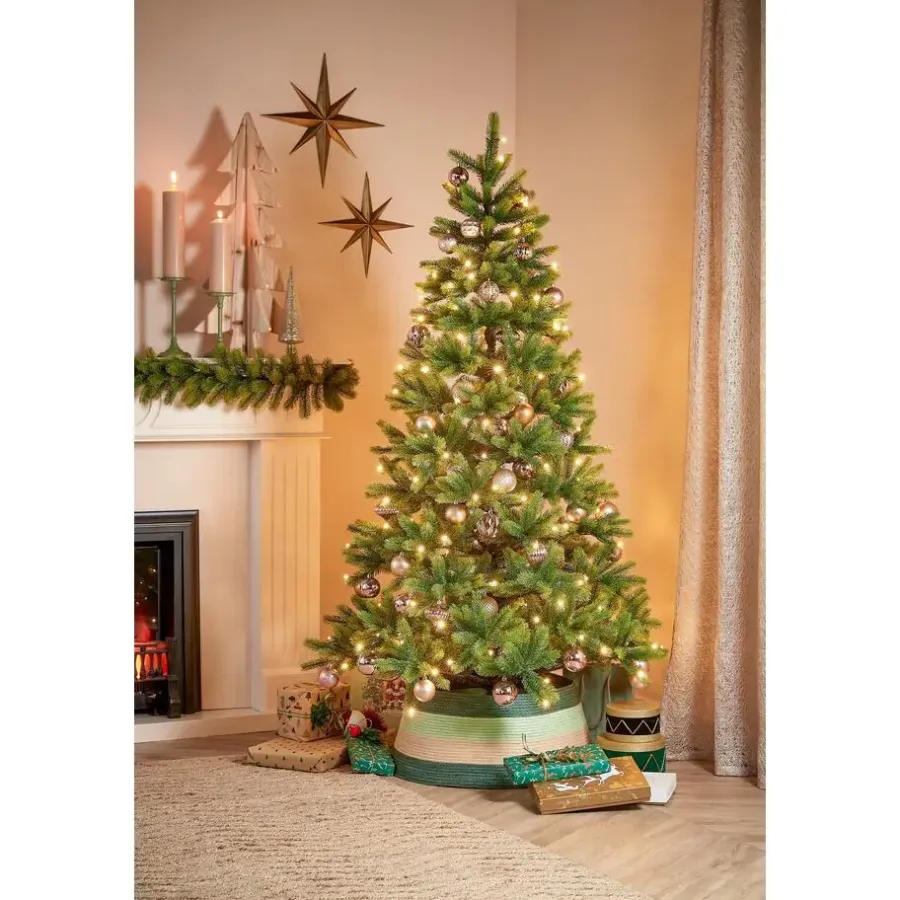 Kerstbomen-Black Box Trees Nagoya Kunstkerstboom met Verlichting - H180 x Ø108 cm