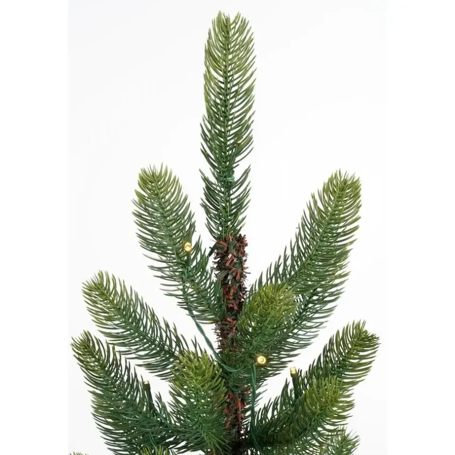 Kerstbomen-Black Box Trees Nagoya Set van 2 Kerstbomen en 1 Krans - H90 x Ø45 cm