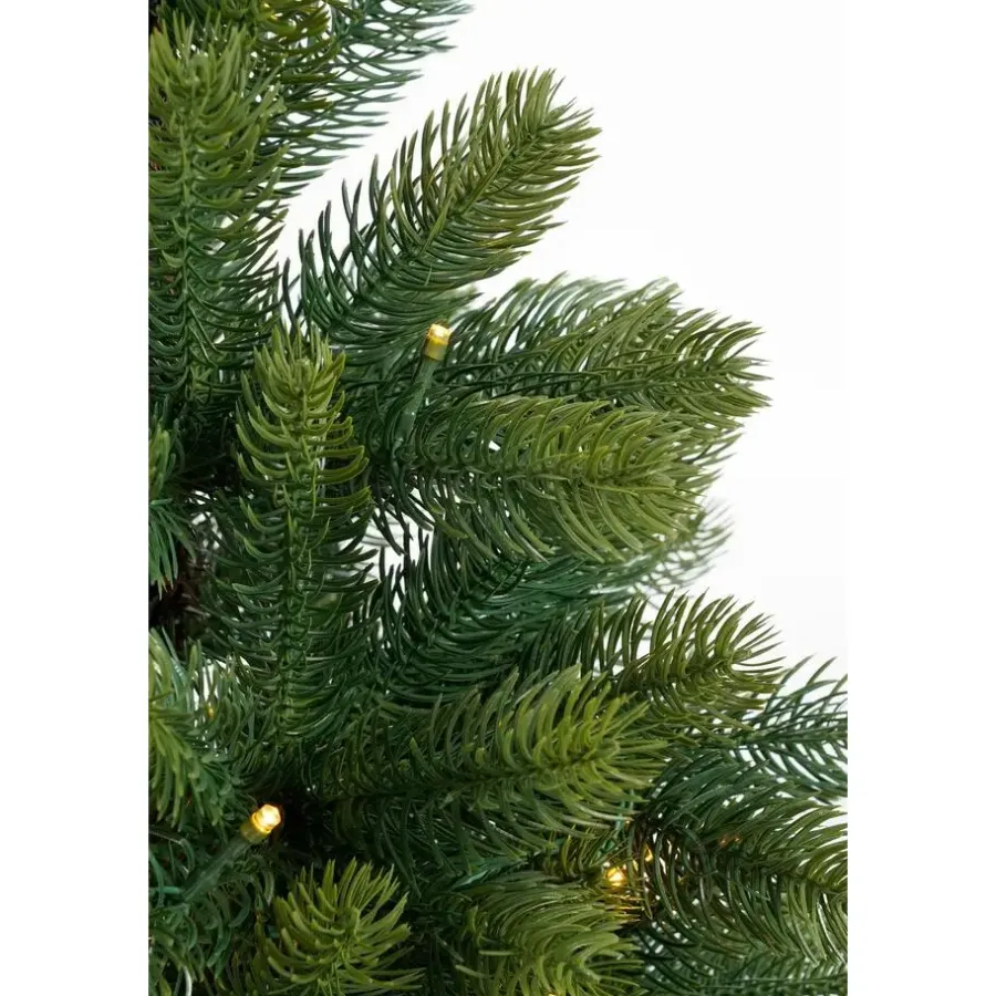 Kerstbomen-Black Box Trees Nagoya Set van 2 Kerstbomen en 1 Krans - H90 x Ø45 cm