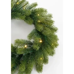 Kerstbomen-Black Box Trees Nagoya Set van 2 Kerstbomen en 1 Krans - H90 x Ø45 cm