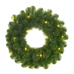 Black Box Trees Norton Kerstkrans met LED Ø60 cm Groen