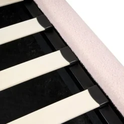 1-Persoons Bedden-Leen Bakker BLAGNAC - Bed met opbergruimte - Roze - 90 x 200 cm - Bouclé
