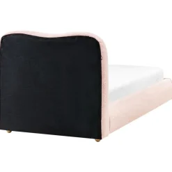 1-Persoons Bedden-Leen Bakker BLAGNAC - Bed met opbergruimte - Roze - 90 x 200 cm - Bouclé