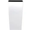 Bloempotten-Prosperplast Bloempot/plantenpot Urbi - wit - 19 x 19 x 37 cm