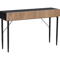 Leen Bakker BLYTHE - Consoletafel - Zwart/Bruin - MDF