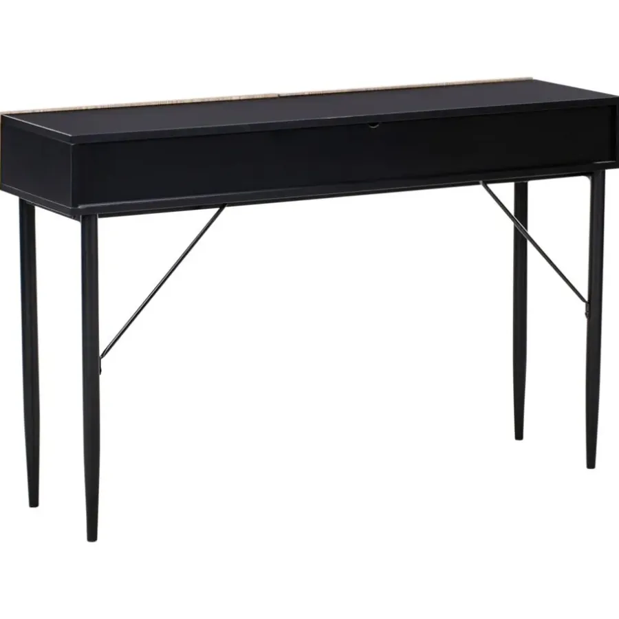 Leen Bakker BLYTHE - Consoletafel - Zwart/Bruin - MDF