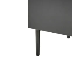 Leen Bakker BLYTHE- Ladekast 4 lades - Zwart/Bruin - MDF
