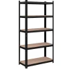 Stellingkasten-Bobbel Home Bobbel Garden- Stellingkast - 5 planken - 180 x 90 x 40 cm - Zwart