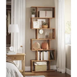 Boekenkasten|Boekenkasten-Bobbel Home - Boekenkast - Kubus - 6 Compartimenten - Bruin