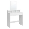 Kaptafels-Parya Home Bobbel Home - Kaptafel met rechthoekige spiegel - Wit