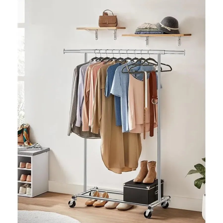 Kledingrekken|Kledingrekken-Parya Home Bobbel Home - Kledingrek Met Uitschuifbare Kledingstang
