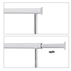 Kledingrekken|Kledingrekken-Parya Home Bobbel Home - Kledingrek Met Uitschuifbare Kledingstang