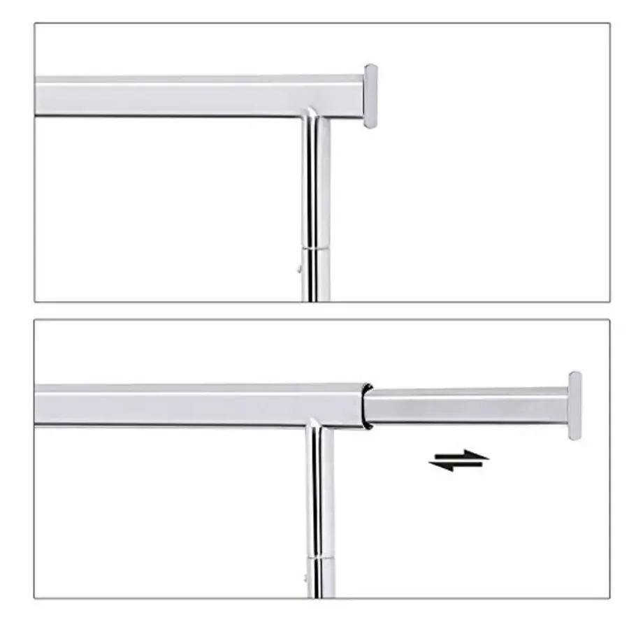 Kledingrekken|Kledingrekken-Parya Home Bobbel Home - Kledingrek Met Uitschuifbare Kledingstang