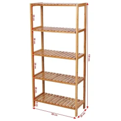 Bobbel Home - Opbergrek- Bamboe - 5 Planken
