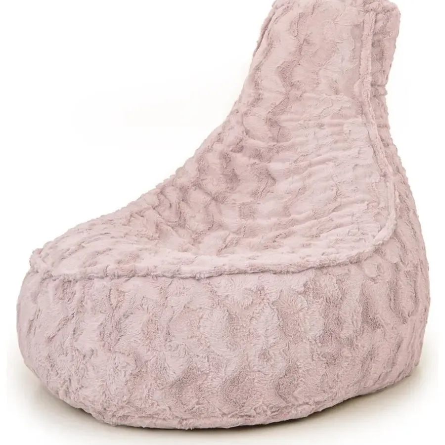 Zitzakken-Bobbel Home - Zitzak Stoelvorm - Florance - Faux fur - Zitstoel - 100 liter