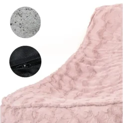 Zitzakken-Bobbel Home - Zitzak Stoelvorm - Florance - Faux fur - Zitstoel - 100 liter