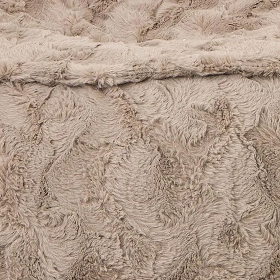 Zitzakken-Bobbel Home - Zitzak Stoelvorm - Florance - Faux fur - Zitstoel - 100 liter