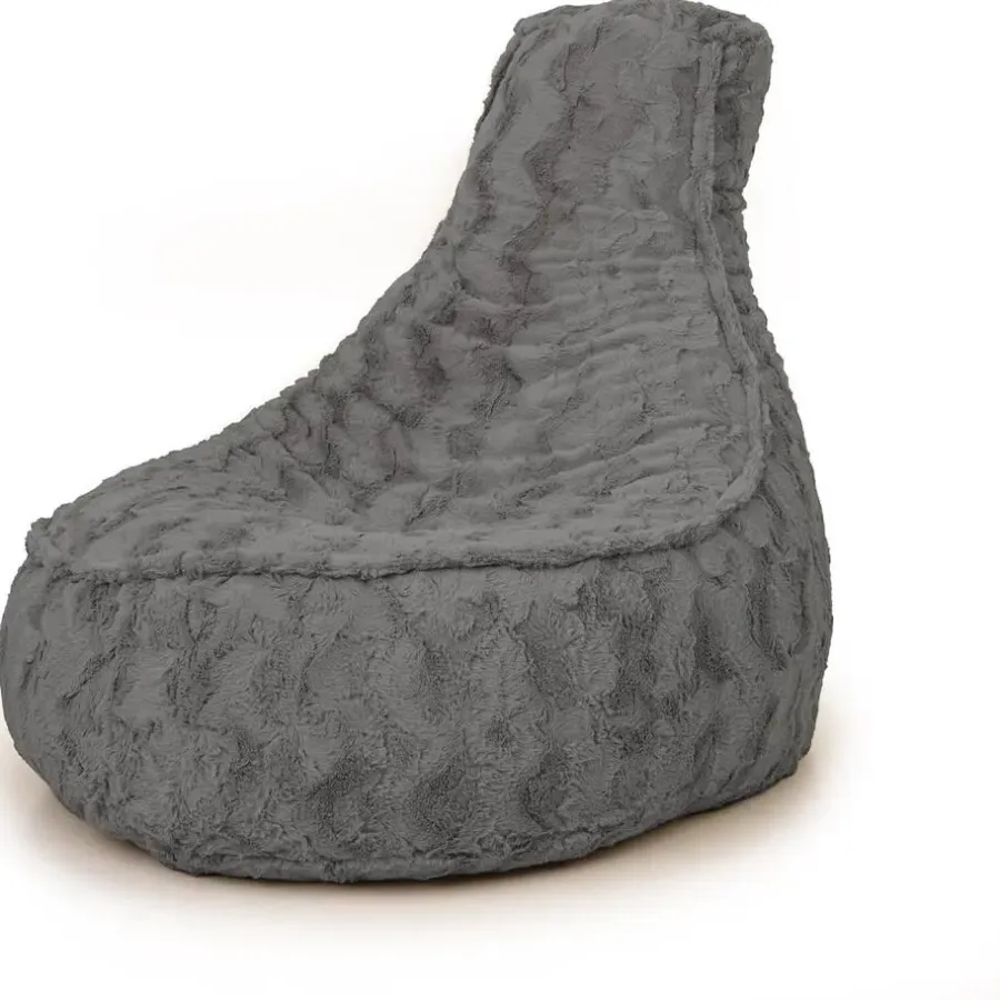 Zitzakken-Bobbel Home - Zitzak Stoelvorm - Florance - Faux fur - Zitstoel - 100 liter -