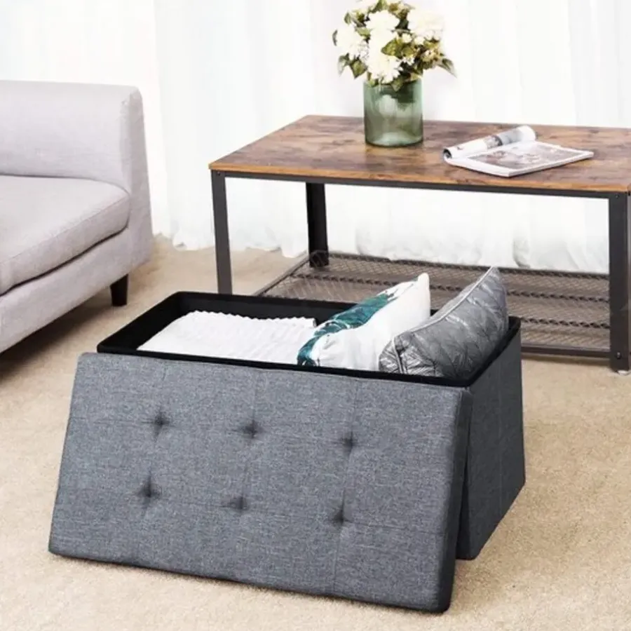 Parya Home Bobbel Home opvouwbare zitbank lichtgrijs