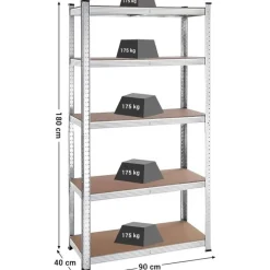 Bobbel Home Stellingkasten Set van 2 Zilver