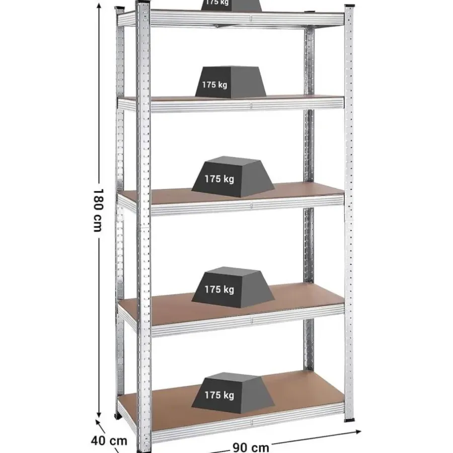 Bobbel Home Stellingkasten Set van 2 Zilver