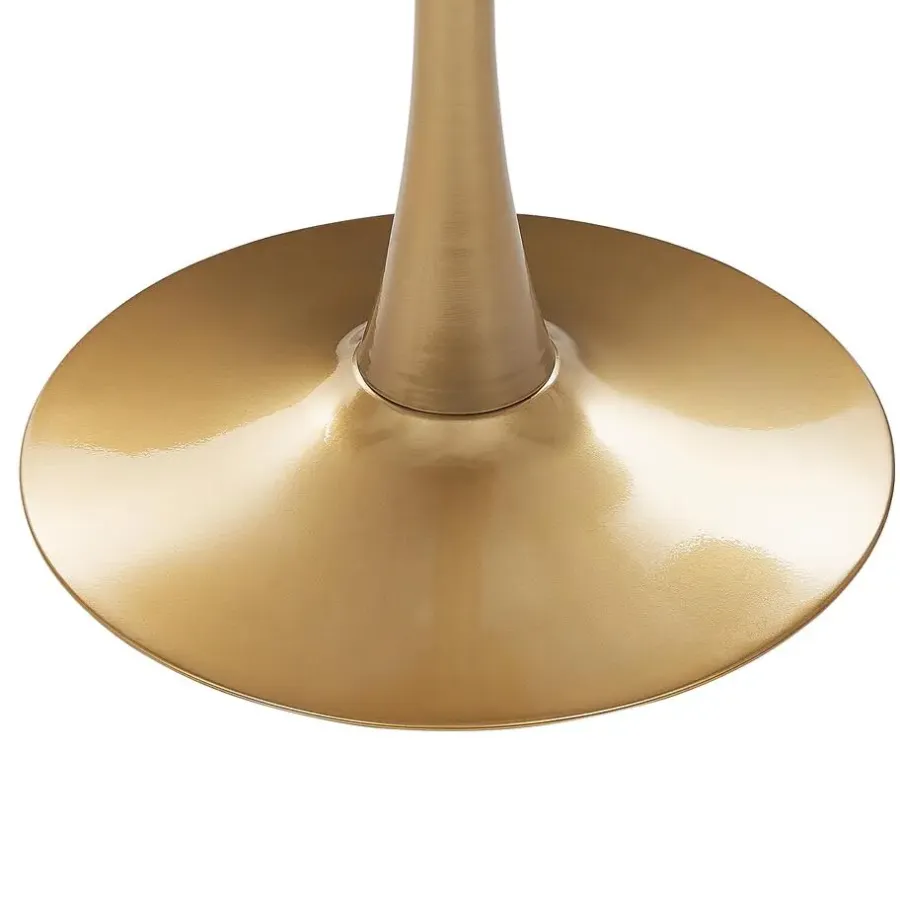 Beliani BOCA - Ronde eettafel - Wit/Goud - 90 cm - MDF