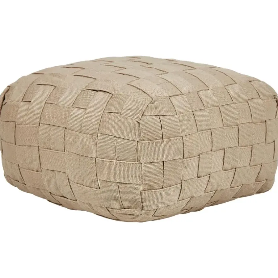Poefen-Leen Bakker BODLA - Buitenpoef - Beige - 50 x 50 cm - Synthetisch materiaal