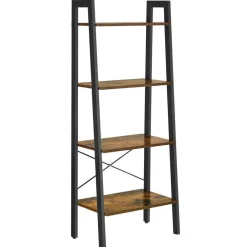 Boekenkasten|Boekenkasten-Vasagle Boekenkast - Vintage Kast - 137,5 x 56 x 34 CM