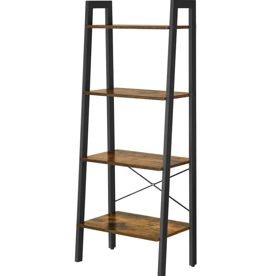Boekenkasten|Boekenkasten-Vasagle Boekenkast - Vintage Kast - 137,5 x 56 x 34 CM