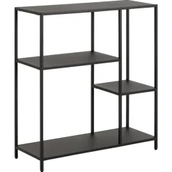 Boekenkasten|Boekenkasten-Leen Bakker Boekenkast Jaxx - zwart - 86x79,5x30 cm