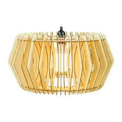 Lampenkappen-Leen Bakker Bomerango Caeser S houten lampenkap small - Ø 43 cm