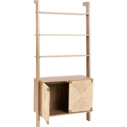 Boekenkasten|Boekenkasten-Leen Bakker BONDI - Boekenkast - Lichtbruin - Spaanplaat/Papiertouw