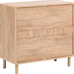 Dressoirs-Leen Bakker BONDI - Dressoir - Lichtbruin - 80 cm - Spaanplaat/Papiertouw