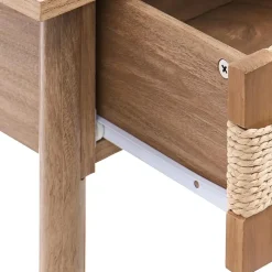 Sidetables-Leen Bakker BONDI - Sidetable - Lichtbruin - Spaanplaat/Papierkoord
