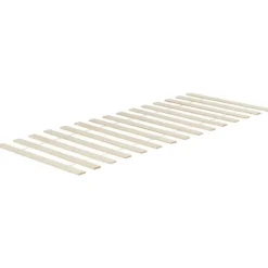 Kinderbedden-Beliani BONNAC - Eenpersoonsbed - Wit - 90 x 200 cm - Dennenhout