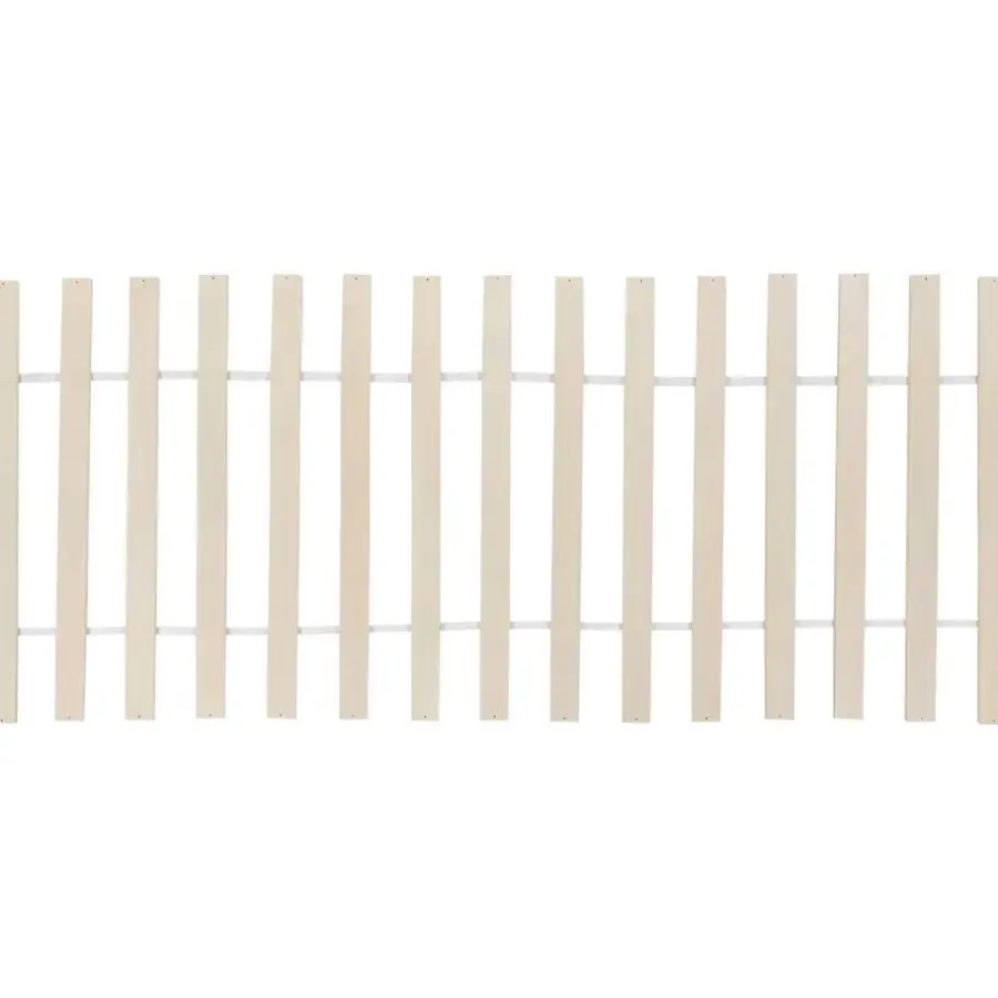 Kinderbedden-Beliani BONNAC - Eenpersoonsbed - Wit - 90 x 200 cm - Dennenhout