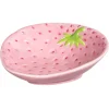 Borden-Leen Bakker Bordje Aardbei - roze - aardewerk - 5,5x13,5x14 cm