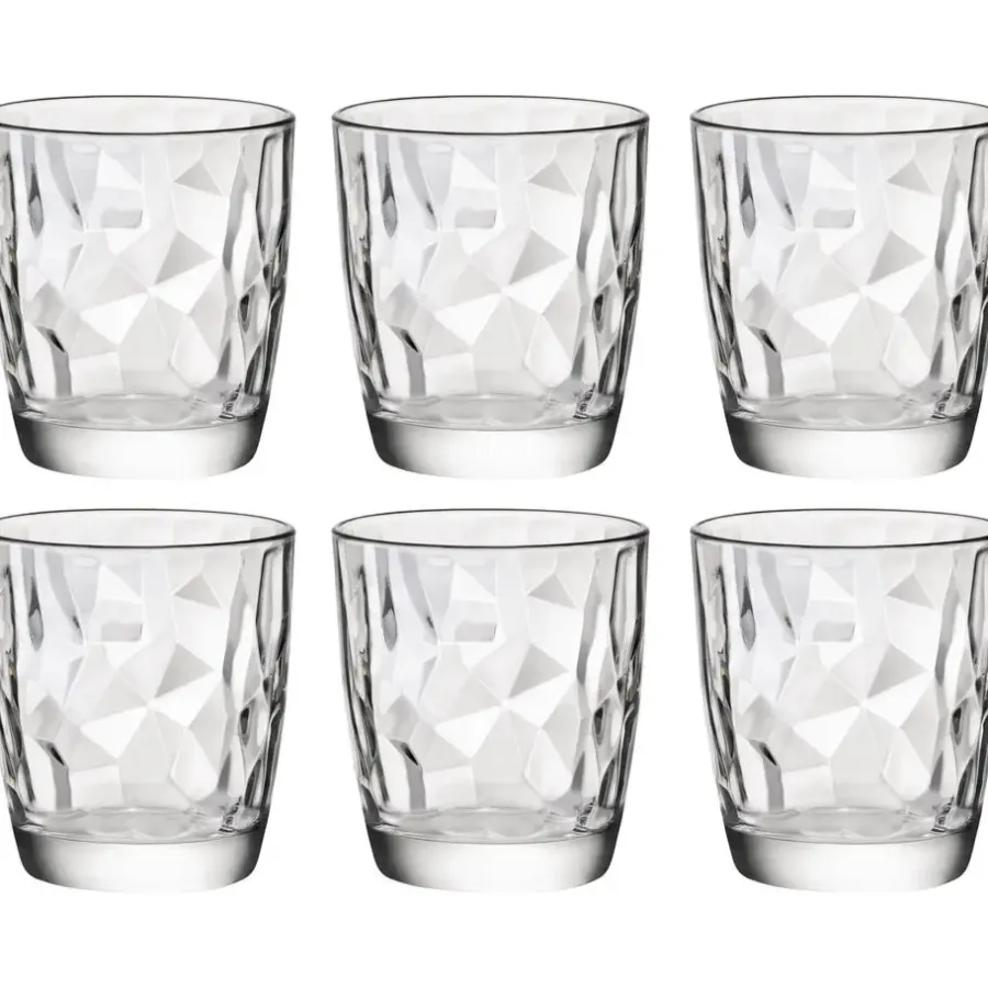 Bormioli Rocco waterglazen/sapglazen Diamond Dof - 6x - 390 ml